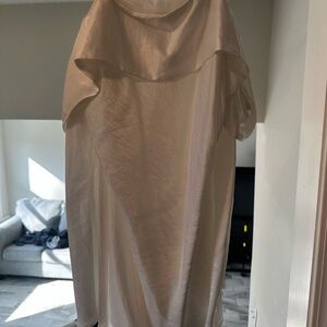 Abercrombie & Fitch Cream Satin Dress